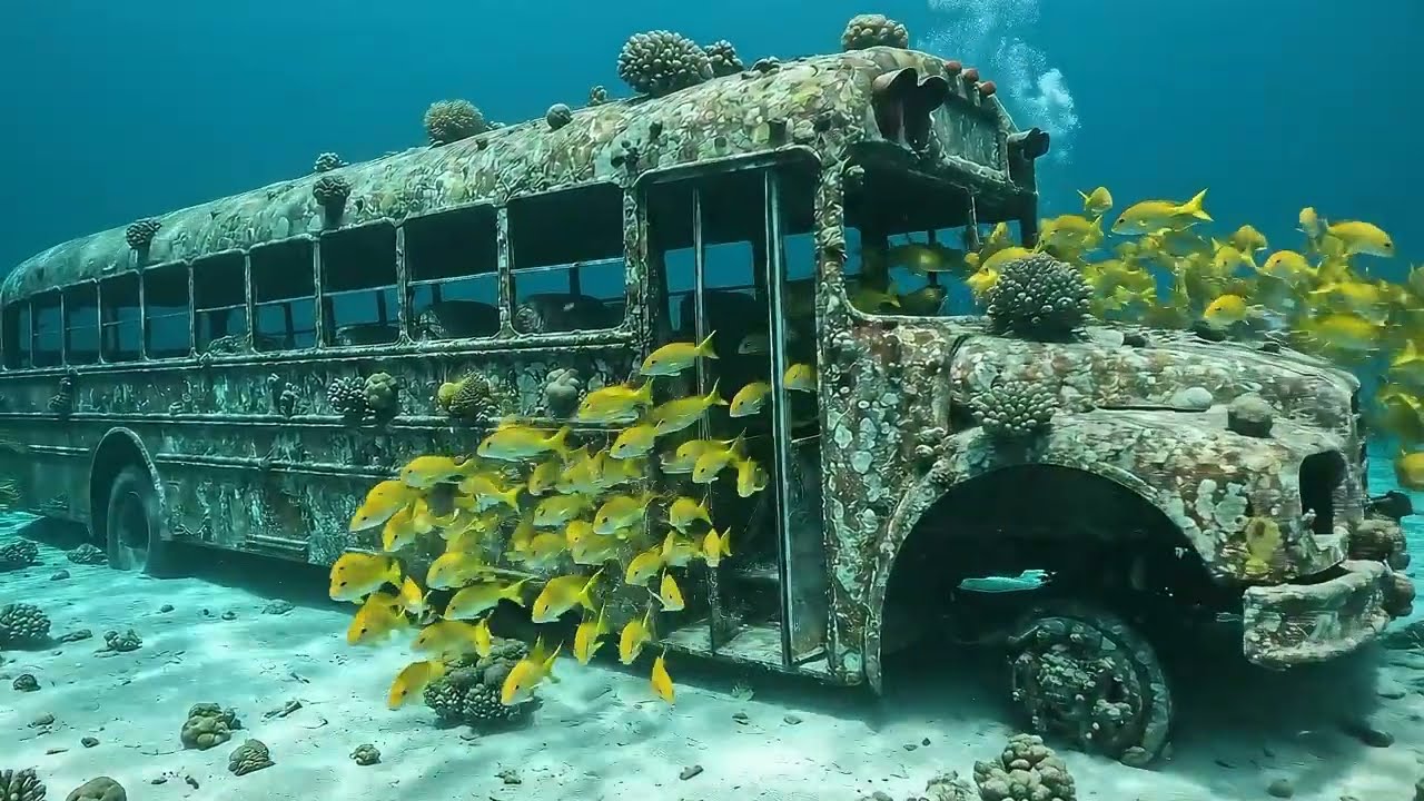 🚗 Found Massive Underwater CAR GRAVEYARD! 1950s Classics to Busses