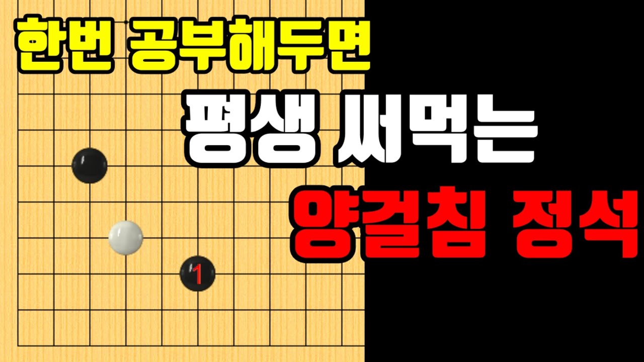 화점 날일자 양걸침 / 실전에서 자주 나오는 양걸침 정석 이번 기회에 마스터 하길 바랍니다.
