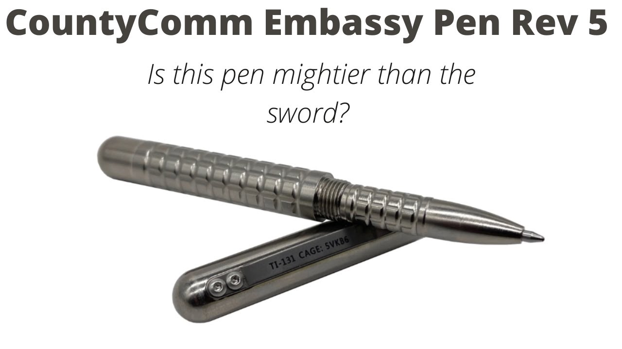 CountyComm Embassy Titanium Rev 5 - new EDC must have pen!!