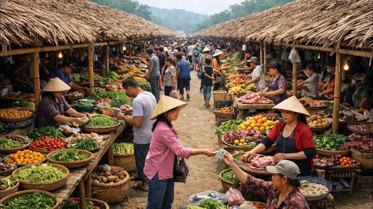 Khám phá sự phiên bình yên Bảo Yên,những người dân tộc tày,phiên chợ nhộn nhịp những ngày gần tết.