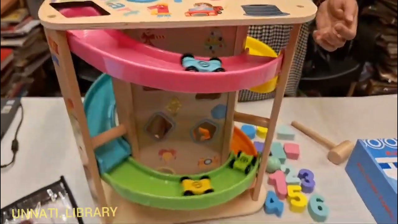Car slide, shape, number & ball toy from Unnati Library