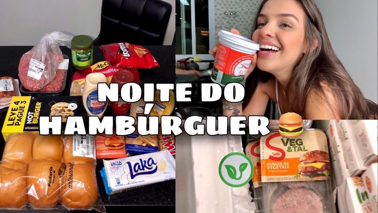 NOITE DO HAMBÚRGUER + MILKSHAKE + MERCADO | vlog