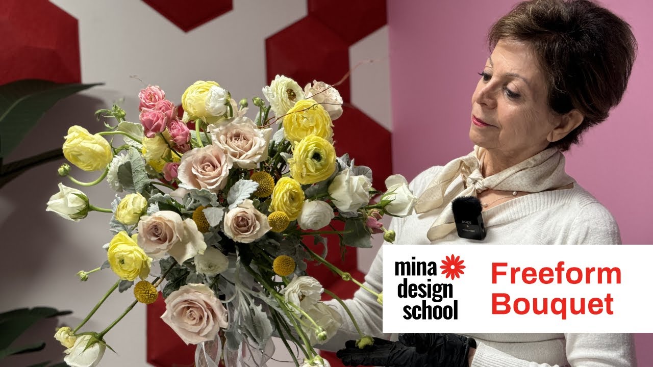 Freeform Wedding Bride's Bouquet with Roses (DIY Floral Tutorial)