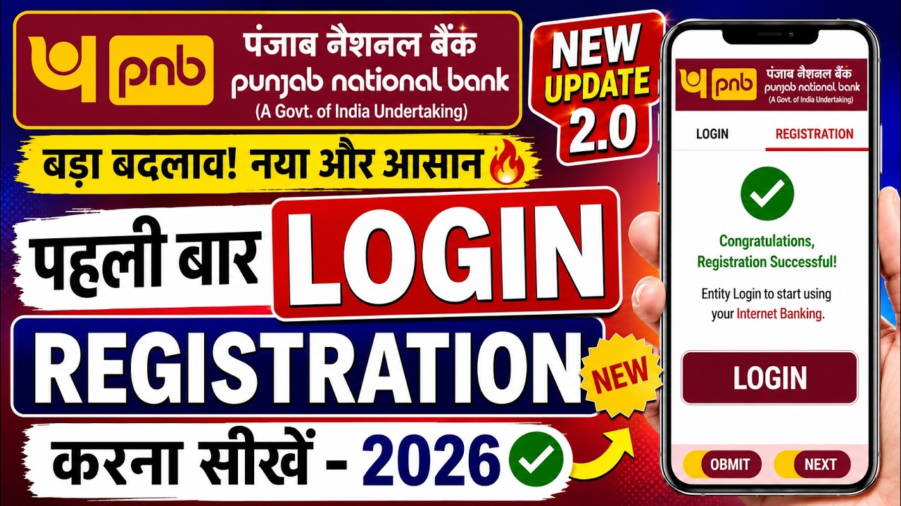 ✅ PNB Net Banking Kaise Shuru Kare (New-2026) ✅ Punjab National Bank Net Banking Online Registration