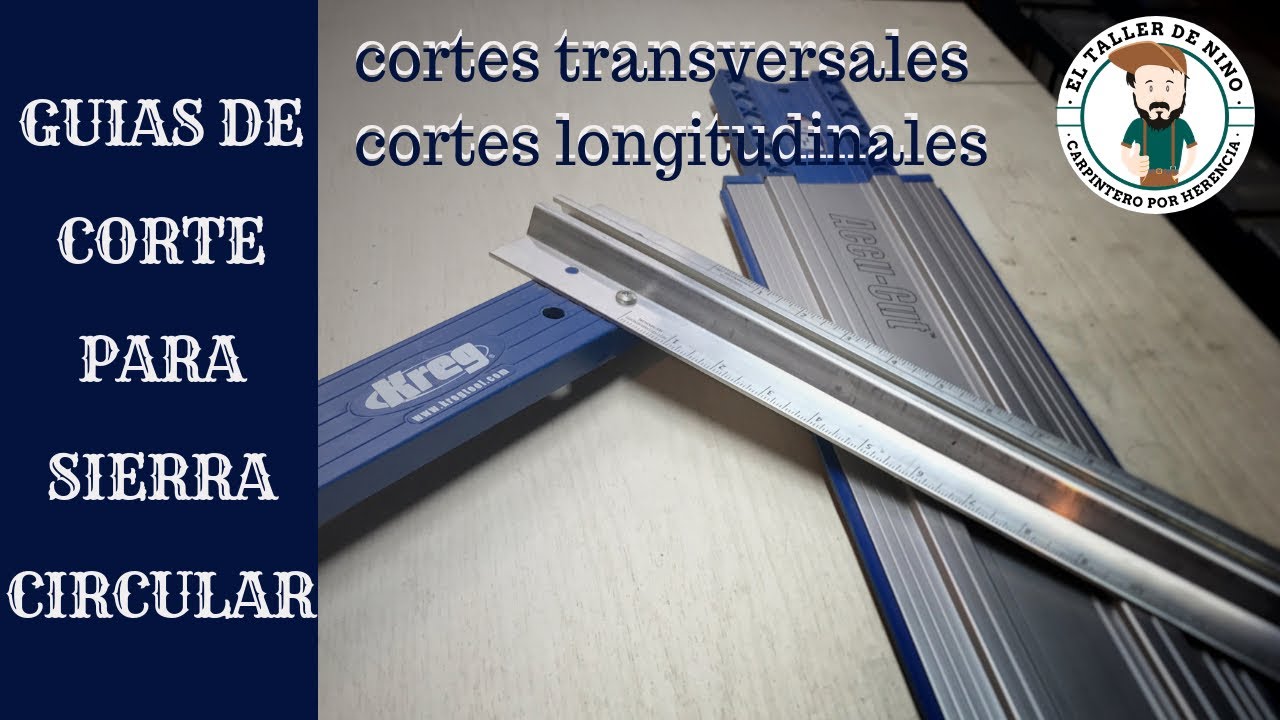 GUIAS para Sierra de MANO - Cortes transversales y Longitudinales - Kreg AccuCut y RipCut
