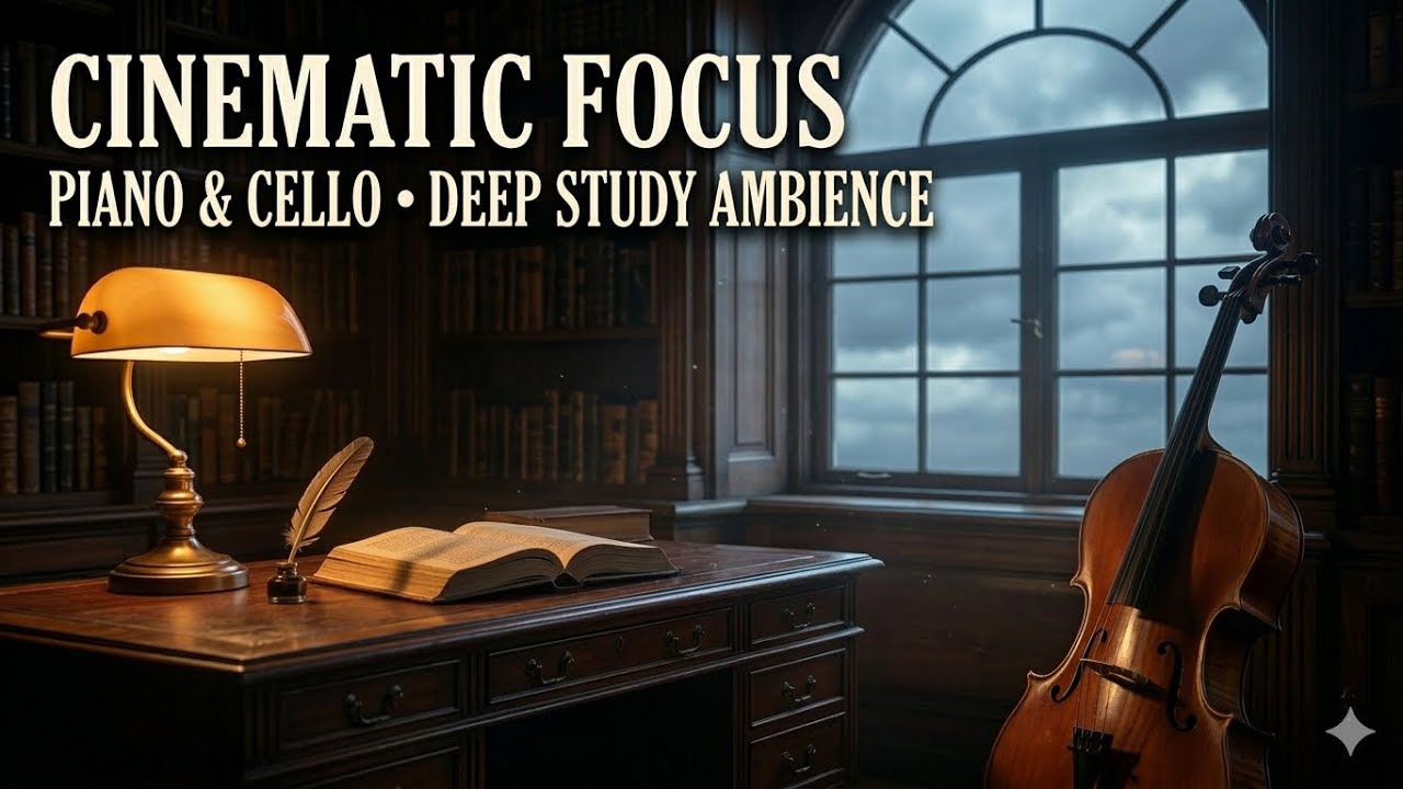 Cinematic Focus 🎻 Piano & Cello Ambient for Deep Work