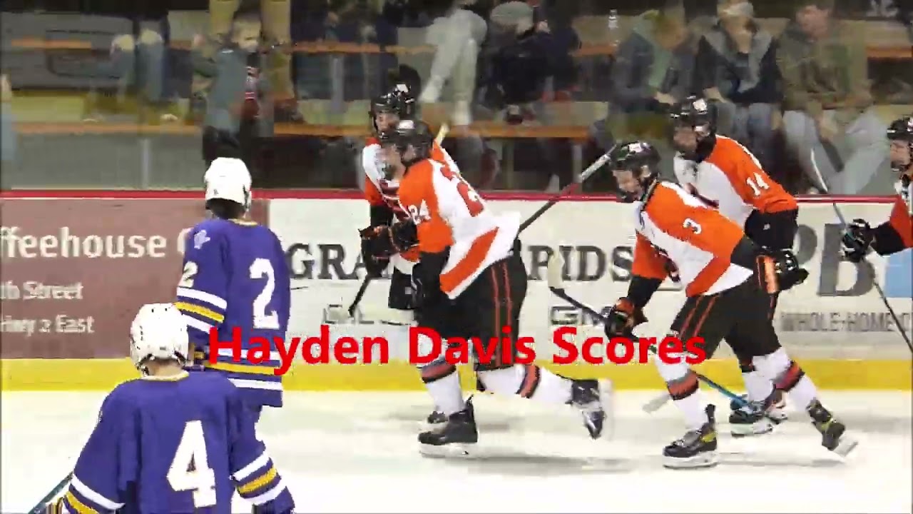 Grand Rapids Hockey vs Cloquet-Jan 2023-Thunderhawks and Lumberjacks battle in IRA Arena in Rapids