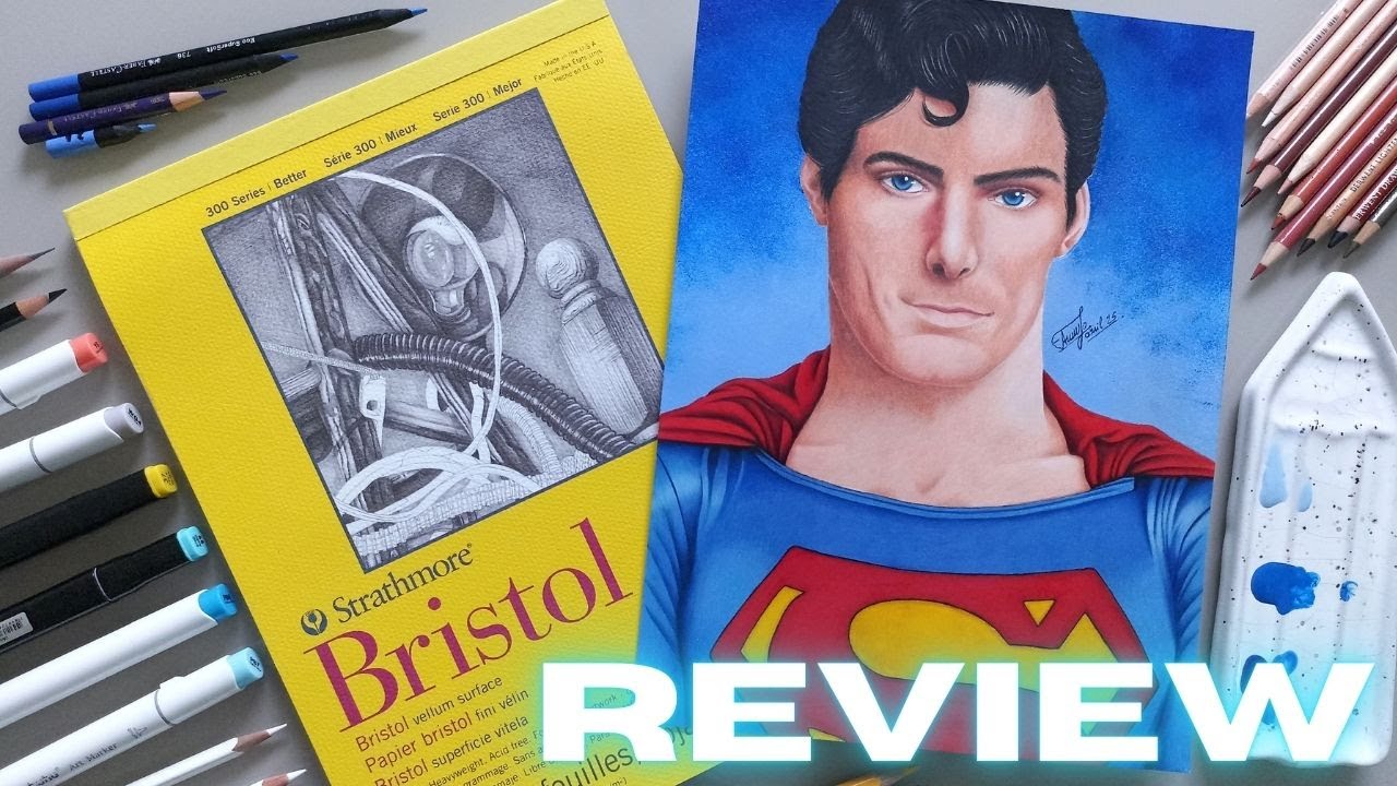 Testando papel profissional Strathmore Bristol | REVIEW