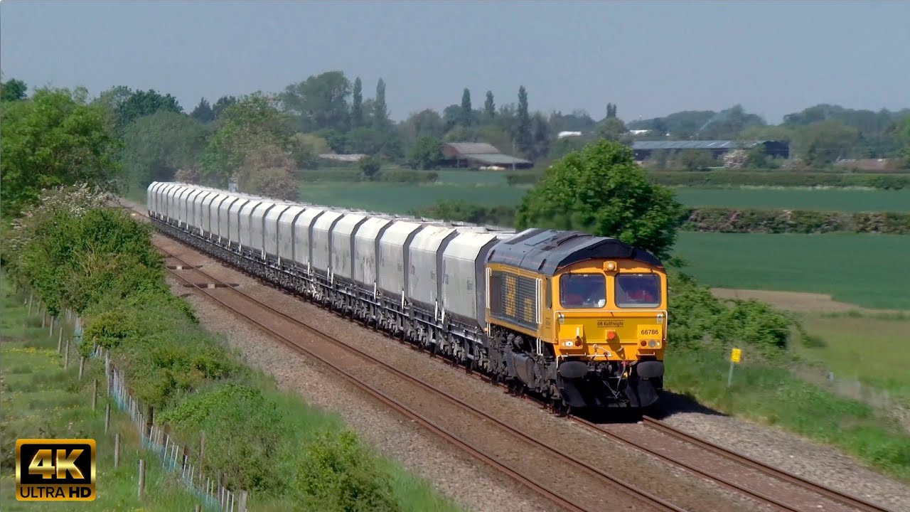 GBRf Class 66 UK Railfreight Variety in 2020/2021 (4K)