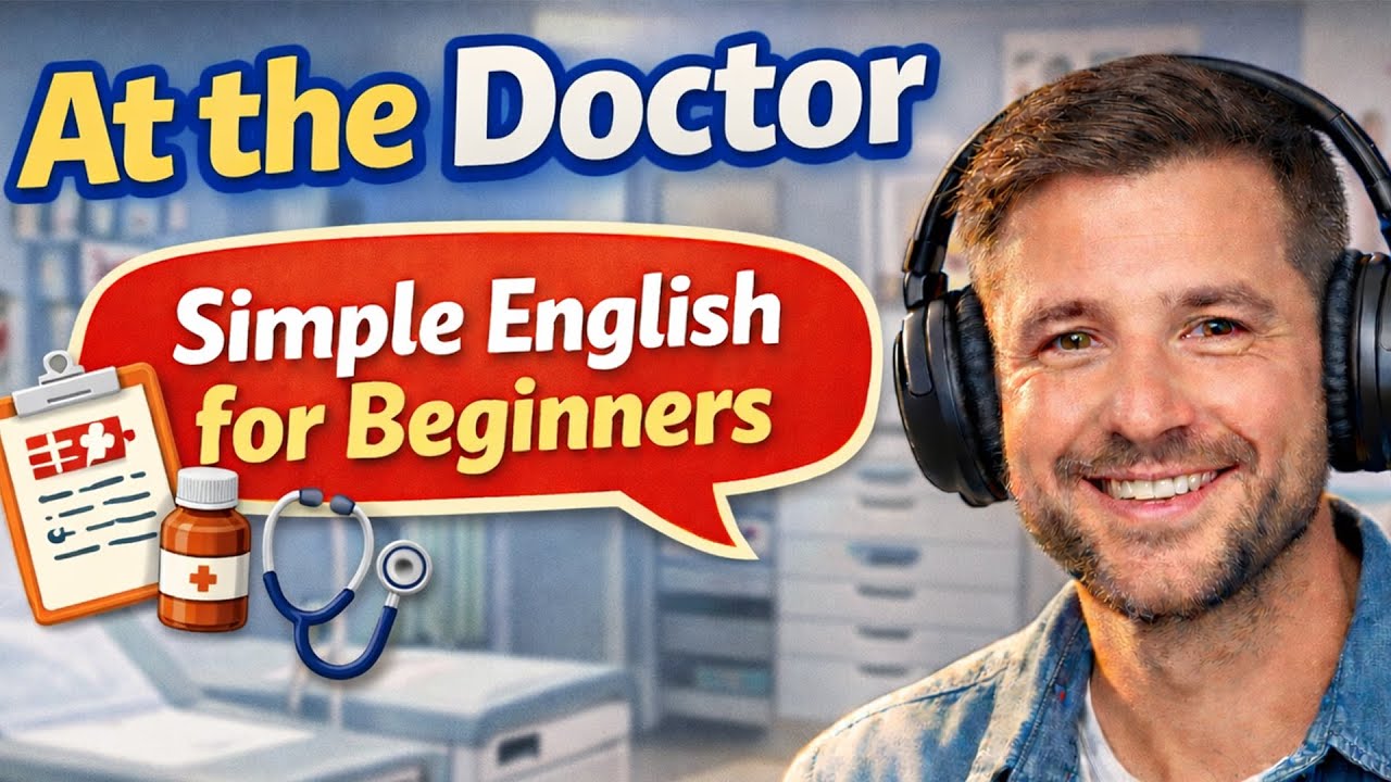 At the Doctor | Easy Conversation for Beginners | English Podlab