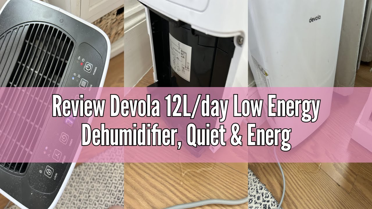 Review Devola 12L/day Low Energy Dehumidifier, Quiet & Energy Efficient (costs less than 5p per hour