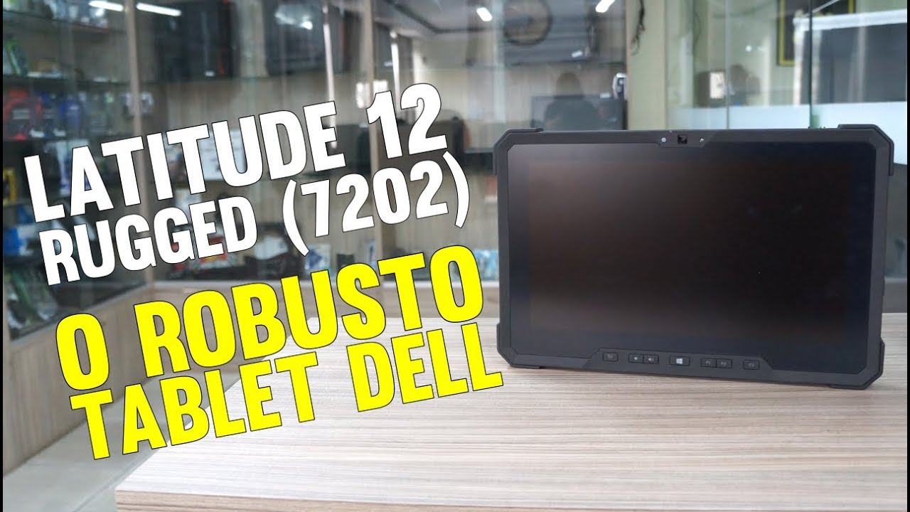 O Robusto Tablet da Dell Latitude 12 7202 , Intel dual core, 256GB ssd, 8Gb memória, Windows 7 Pro