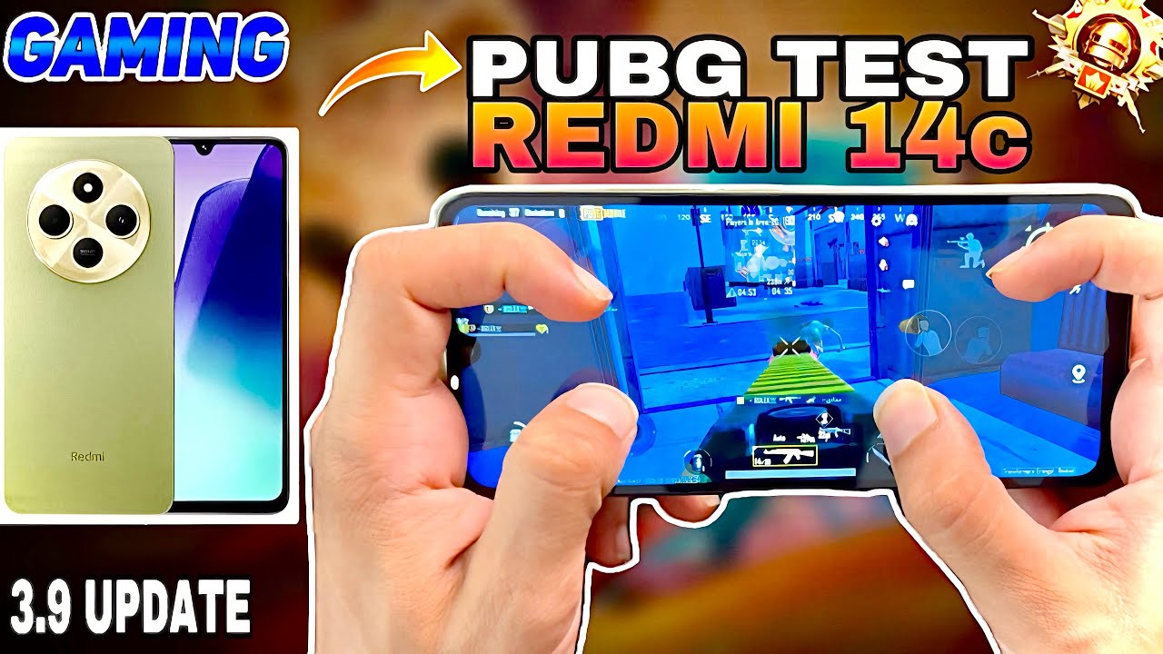 Redmi 14C PUBG Test After New Update 3.9 🔥 Lag Test | Battery & FPS Check 2025