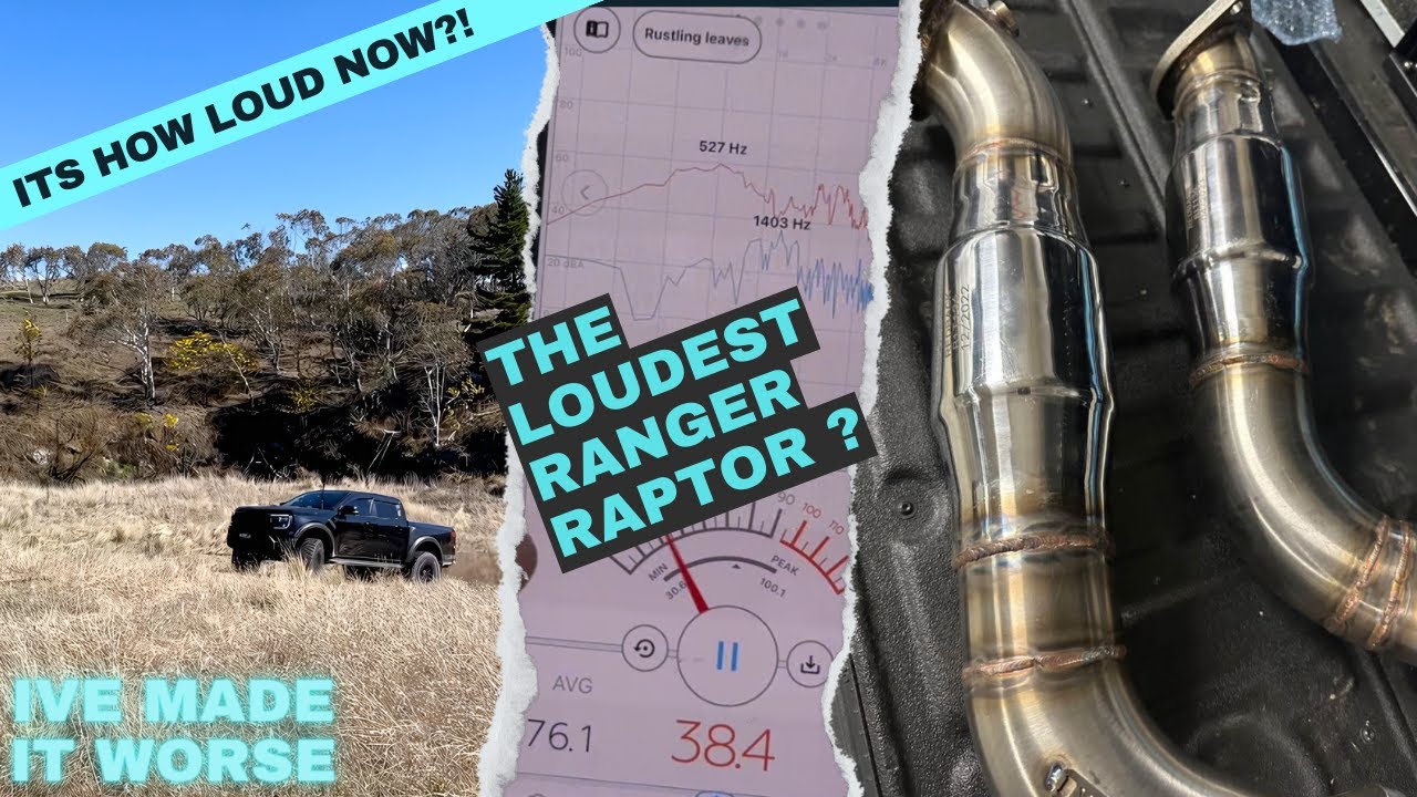 Ranger Raptor Dump pipe install | Decibel test!