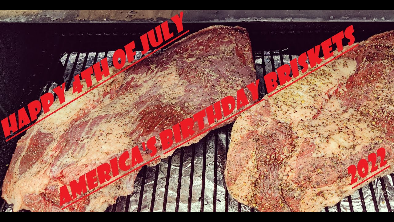 July 4th Traeger Brisket! ThermPro unbox review impression testing