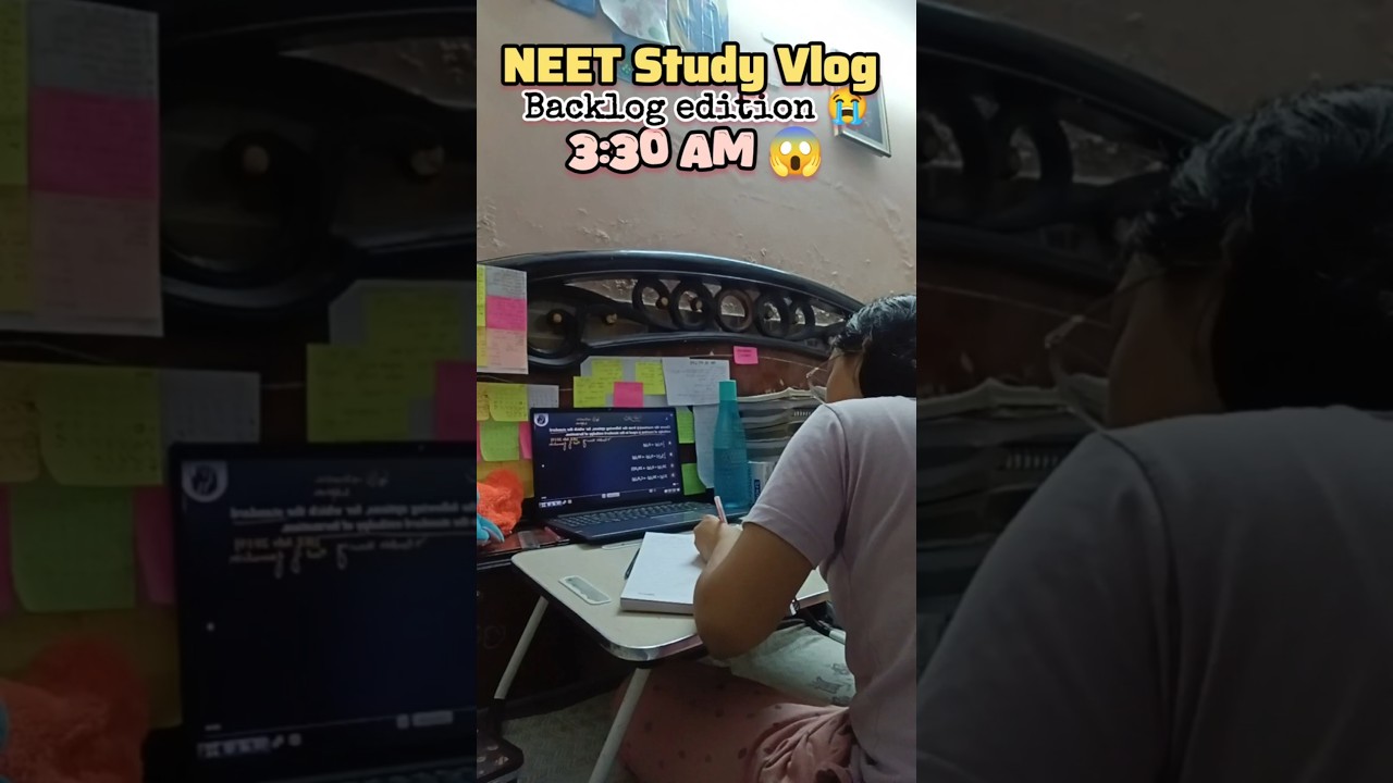 11 HOURS STUDY VLOG 🔥 | Backlog Lectures 📚 | NEET Study Motivation 💯
