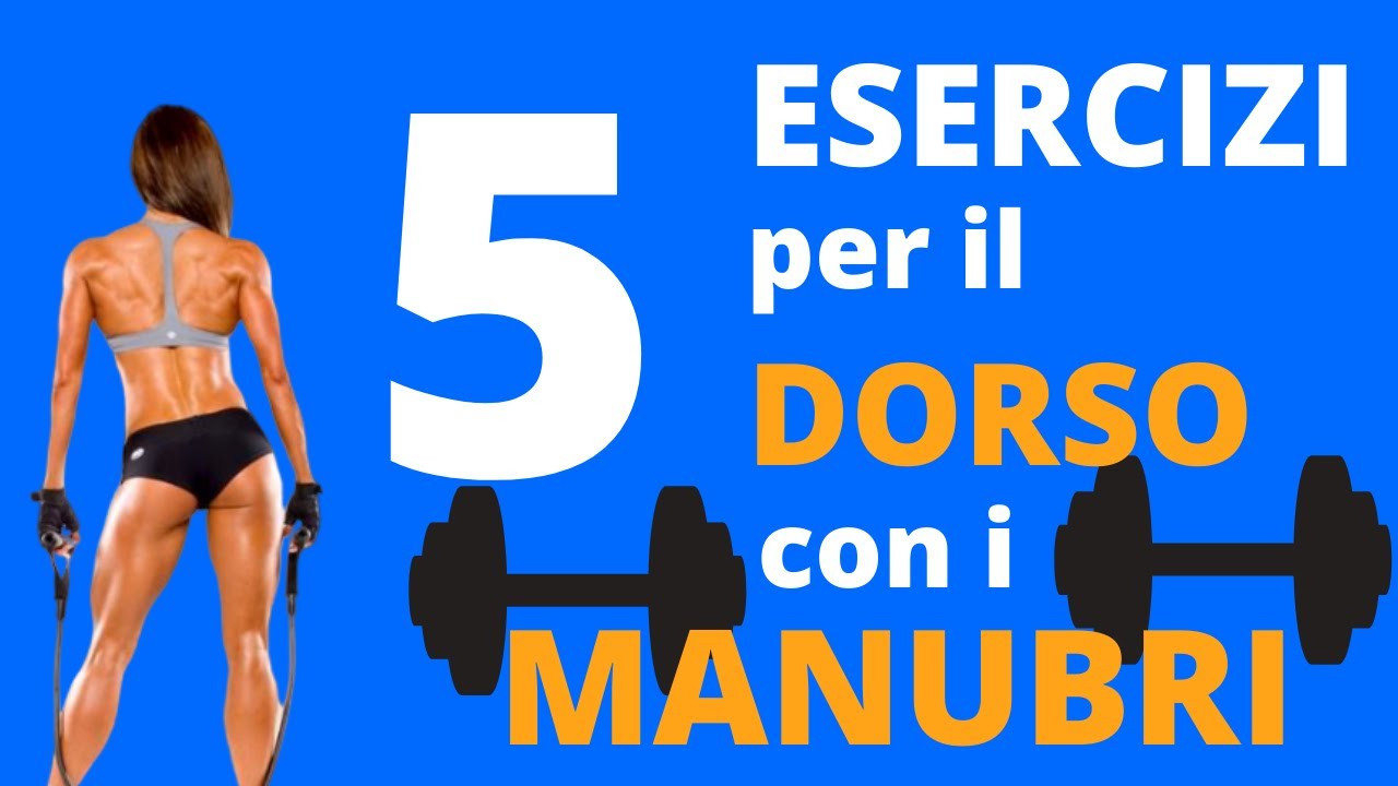 5 Esercizi SPACCA-DORSALI con i MANUBRI (in 2 minuti)