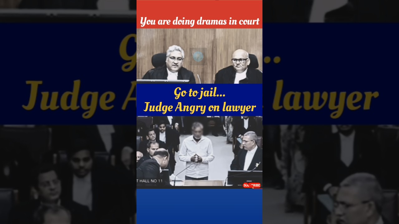 Doing Drama in court? Go to Jail | Judge angry on lawyer #judge#lawyer#angry#argument#legalcourts