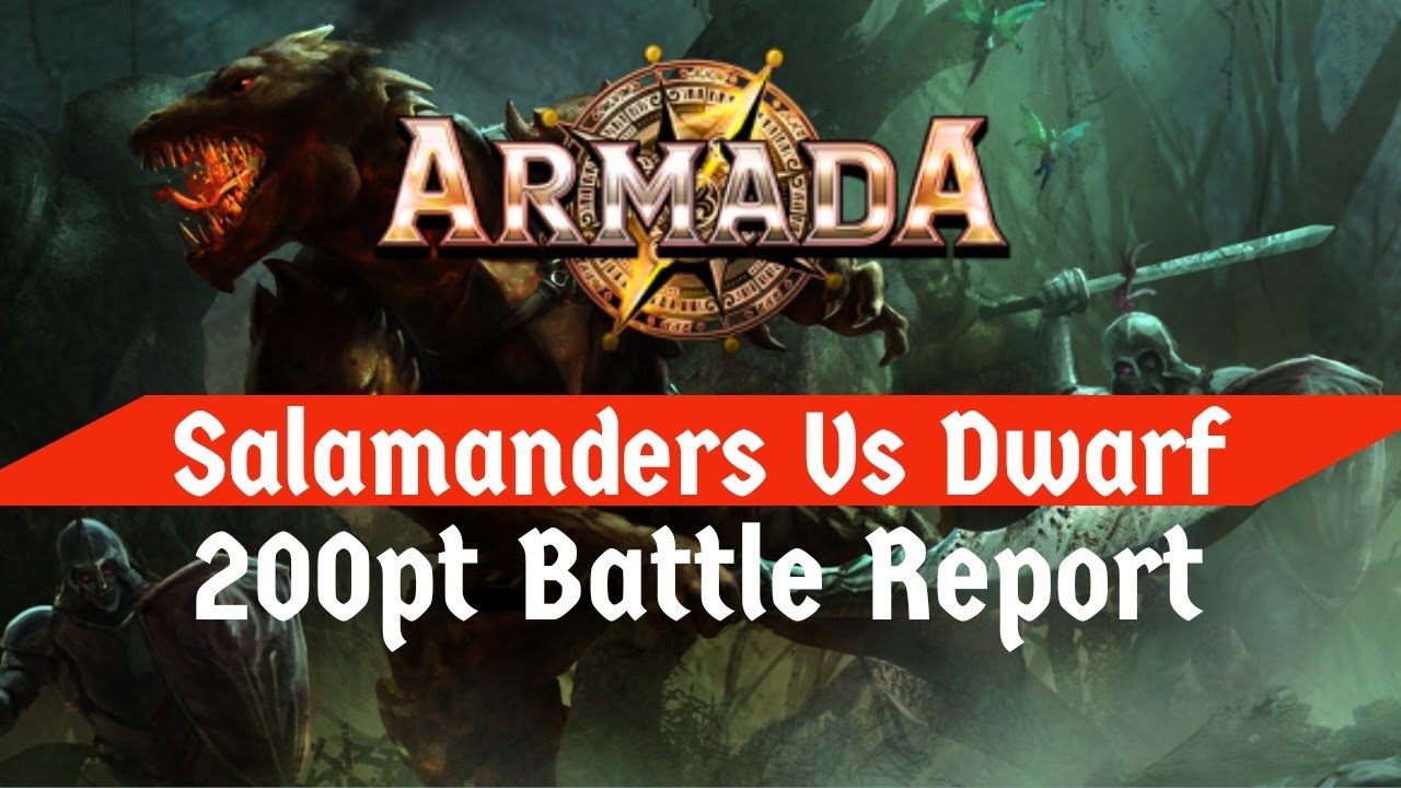 Отчёт о битве в Kings of War Armada. Гном (200 очков) против Саламандры с XL-кораблём. Mantic Games