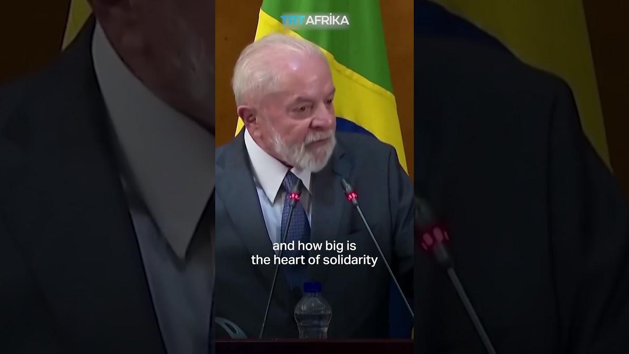 Brazil's President Likens Israeli War On Gaza to Holocaust #trtafrika #fypシ #gaza #Lula da Silva