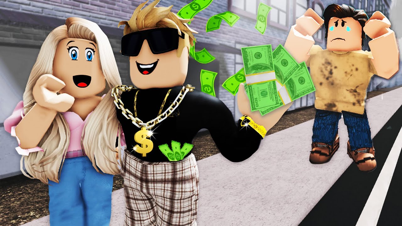 His Girlfriend Dumped Him For A Billionaire! A Roblox Movie
