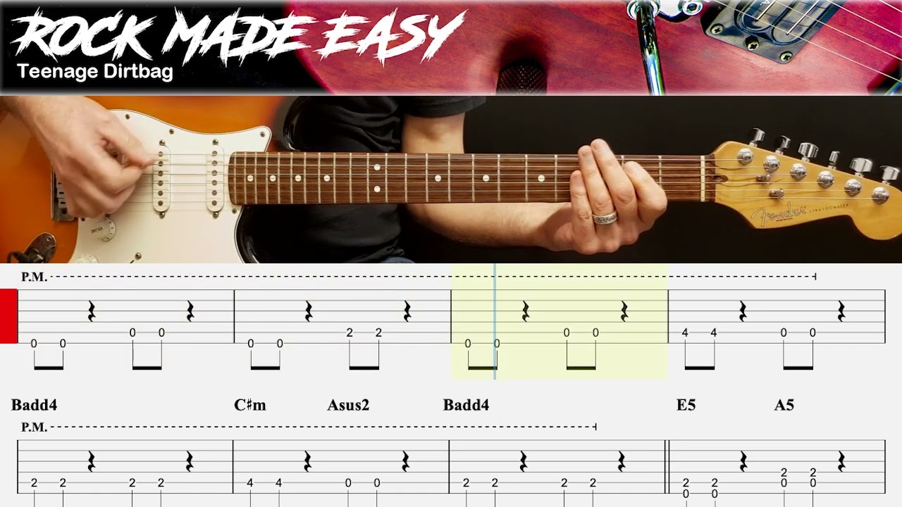 Teenage Dirtbag - Wheatus | BEGINNERS GUITAR | Songs Made Easy