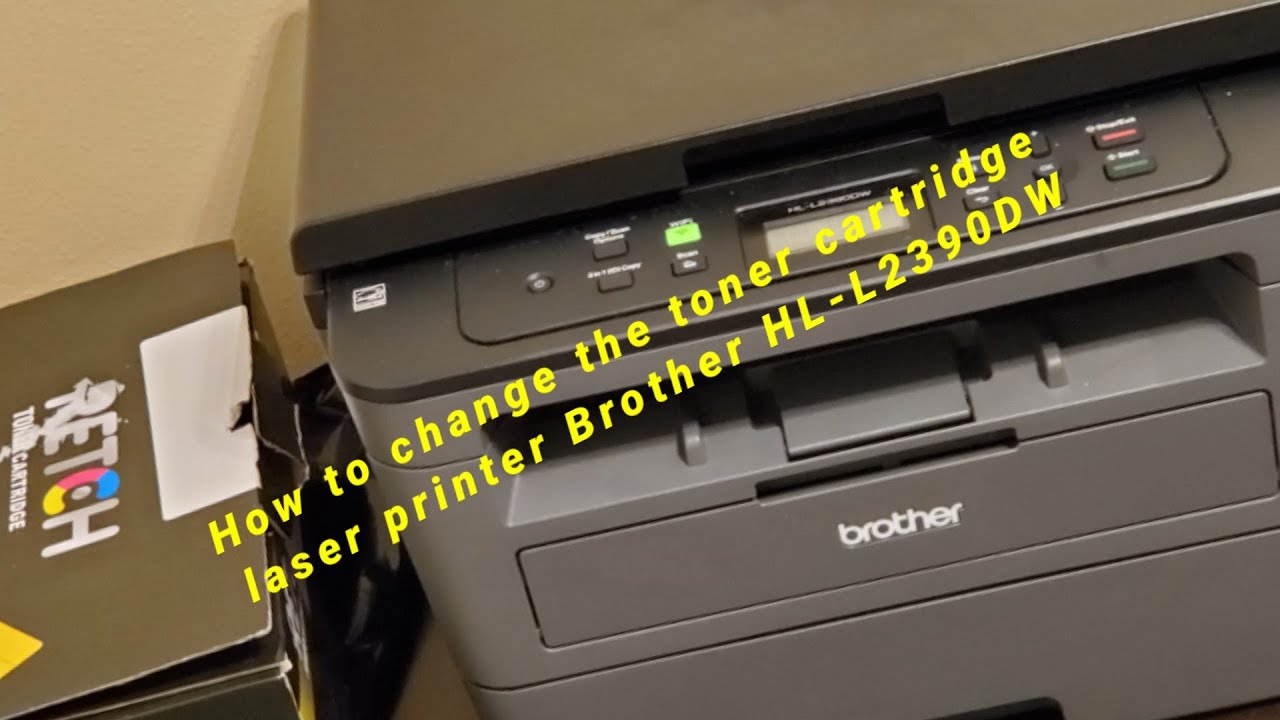 Как заменить тонер-картридж на лазерном принтере Brother HL-L2390DW (2021) Лайфхаки и советы по фотографии