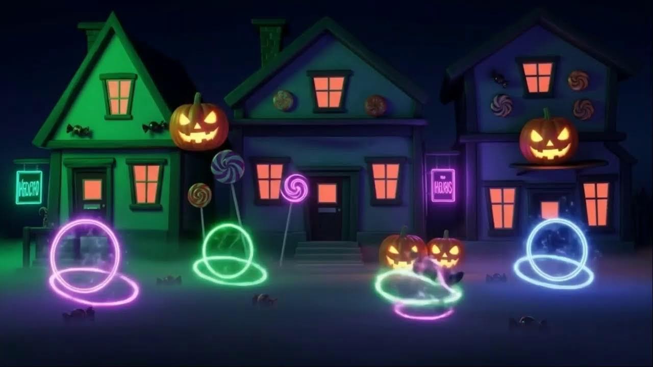 🎃 1 Hour of Halloween Music  | Background Music for Halloween Night | Neon Halloween
