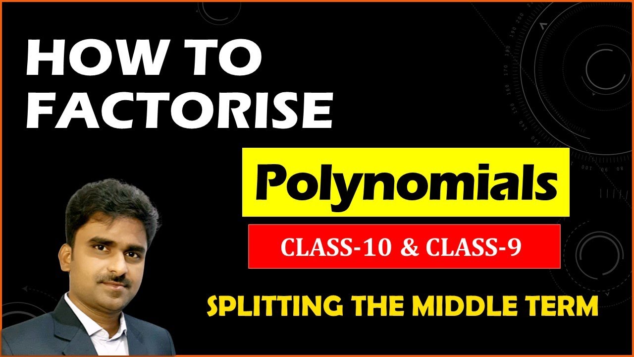 How to factorise algebraic expressions in telugu | Splitting the middle term | polynomials class 9