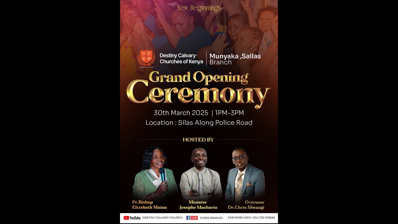 WELCOME TO OUR FIRST SERVICE AT DESTINY CALVARY CHURCH - ELDORET