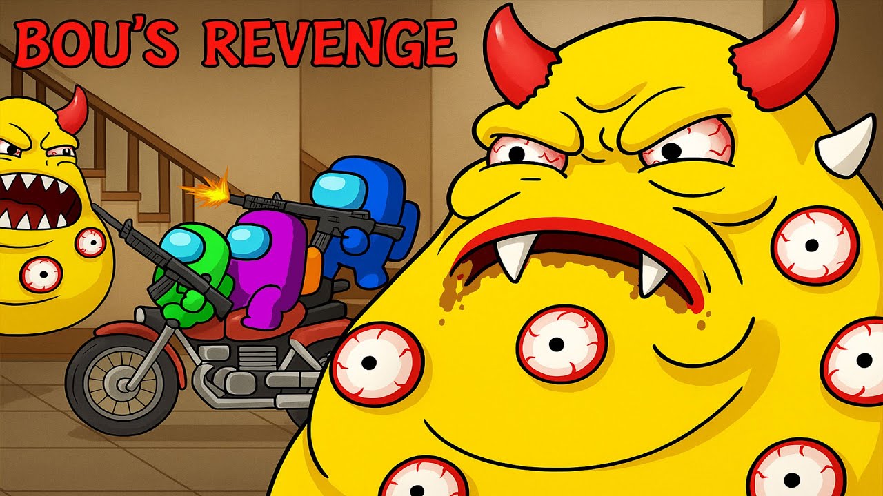 어몽어스 | Among Us VS Bou's Revenge | AMONG US FUNNY ANIMATION