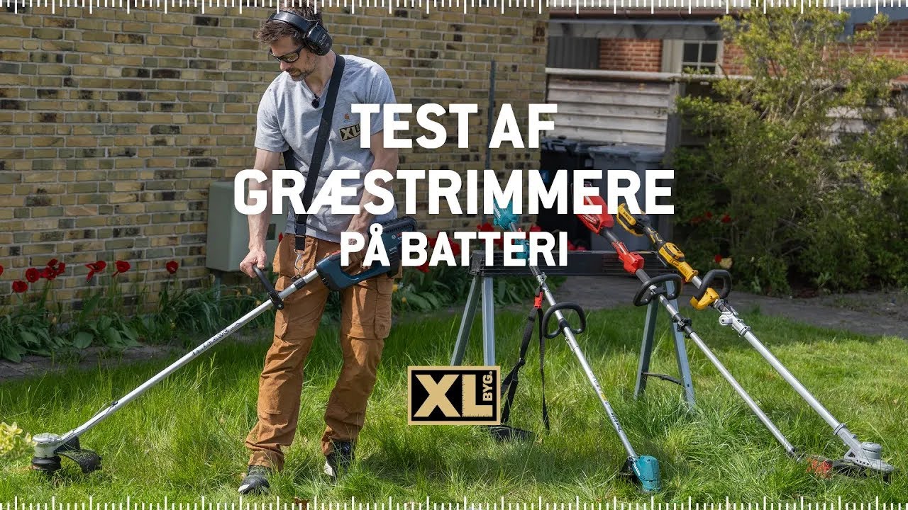 Test af fire græstrimmere med Jacob Carlsson og XL-BYG