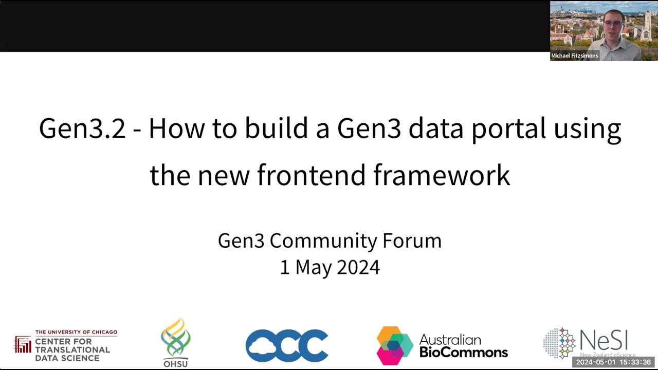 Gen3 Community Forum - Gen3.2 - The new Gen3 frontend - May 2024