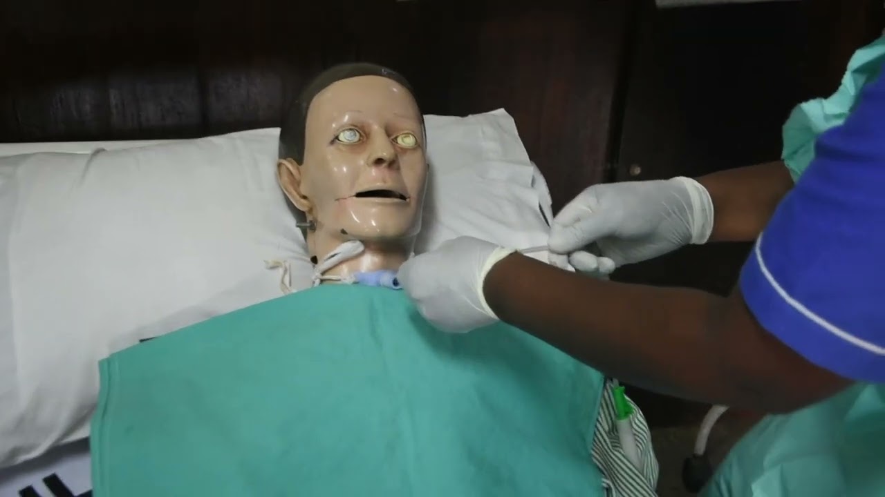 Tracheostomy  Scenario Demonstration by Tutor Safinah Namusiginyi