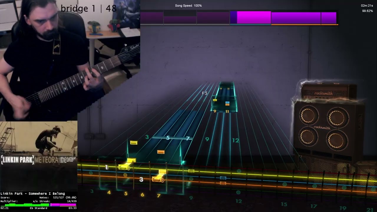 Linkin Park - Somewhere I Belong - 98.11% - Rocksmith - Guitar Lead