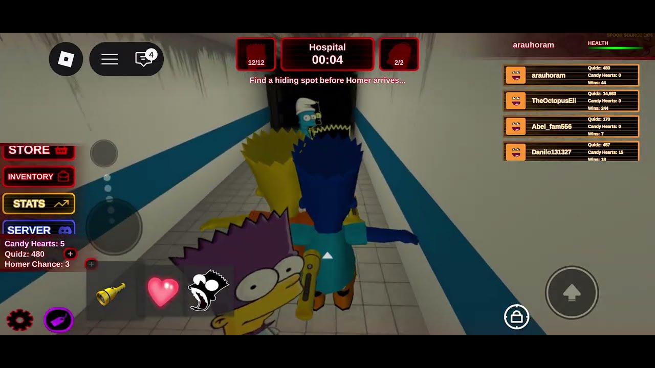 Playing you vs Homer valentine’s update 