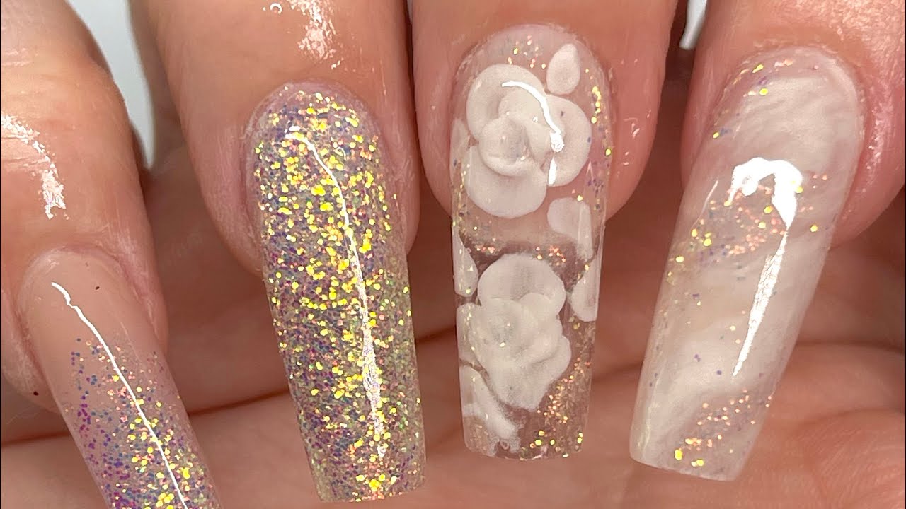 3D Encapsulated Rose | Acrylic Nail | Quick Tutorial for beginners