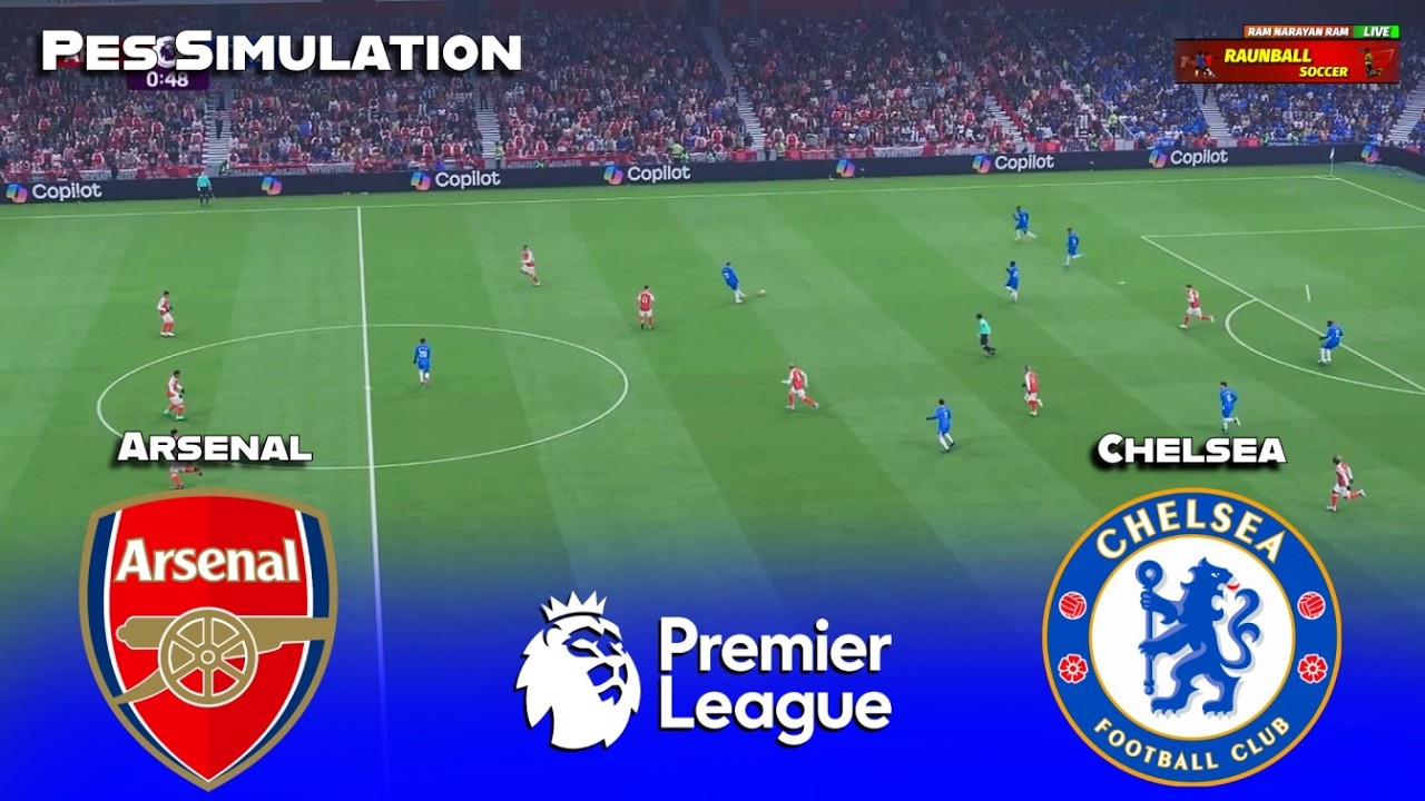 Arsenal vs Chelsea - English Premier League | PES 21 Simulation