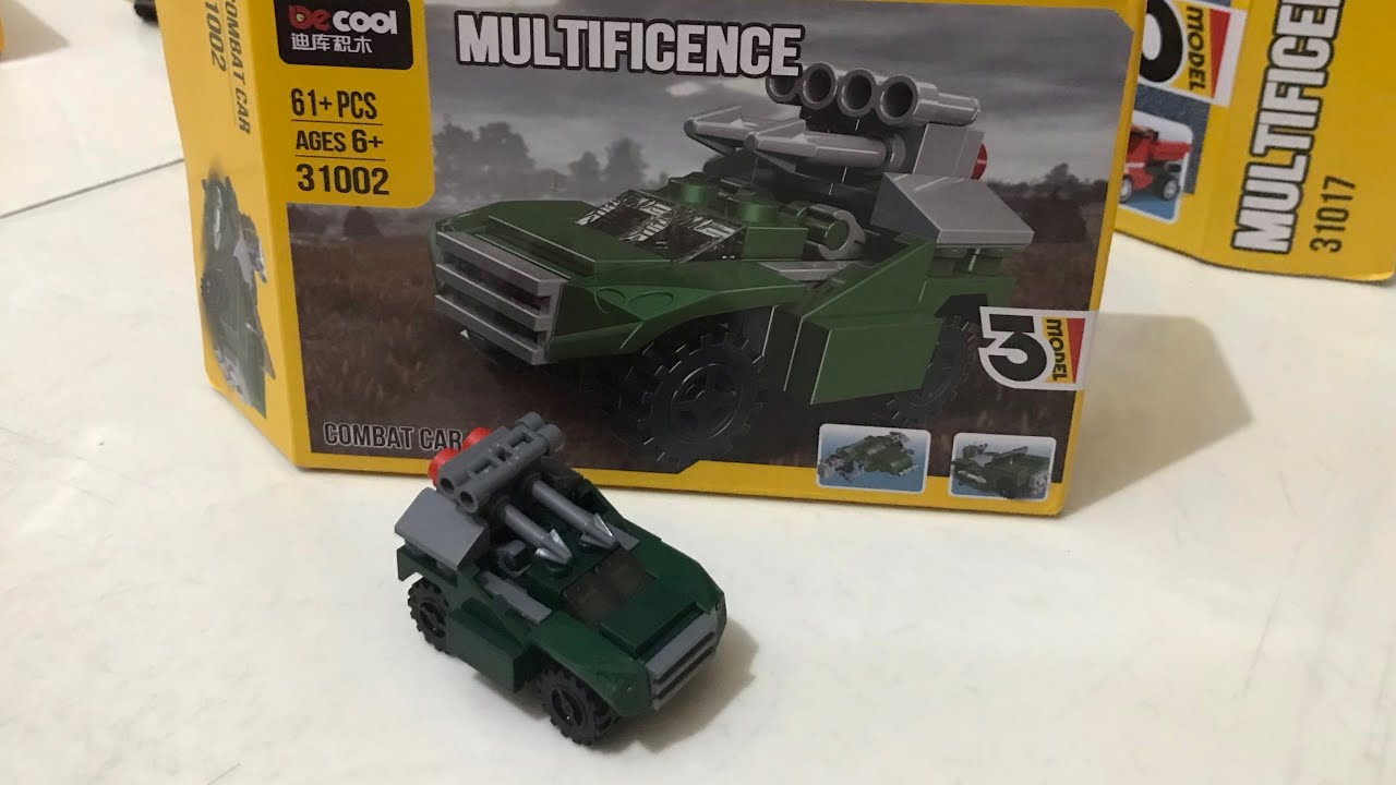 Assembly Lego DeCool 31002 Multificence - Combat Car