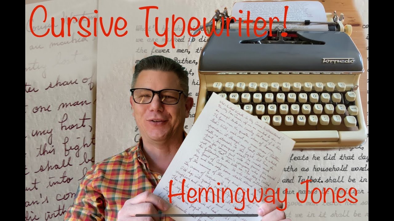 A Cursive Typewriter!