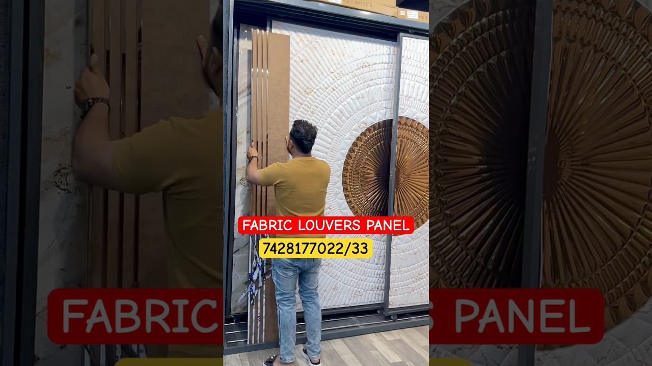CHEAPEST LUXURY FABRIC LOUVERS PANELS || #fabriclovers #sspanel #walldesigne #pvcpanelinstallation