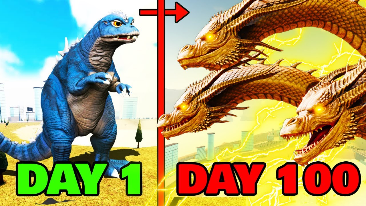 I Survived 100 Days in Kaiju Universe ROBLOX
