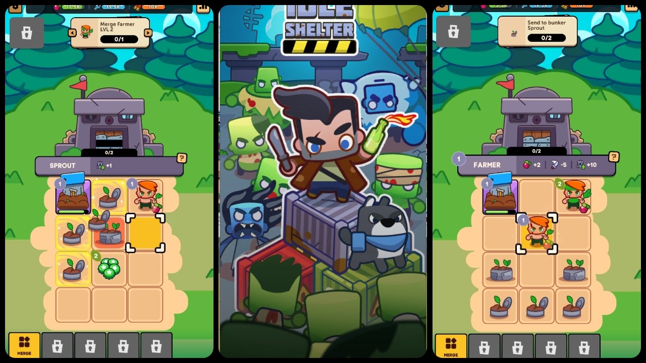 Idle Shelter: Merge to Survive game Gameplay Video for Android