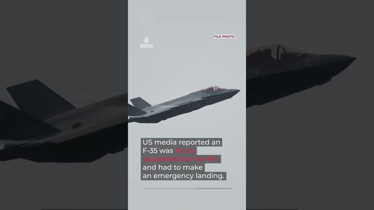Iran video said to show US F-35 being hit | AJ #shorts