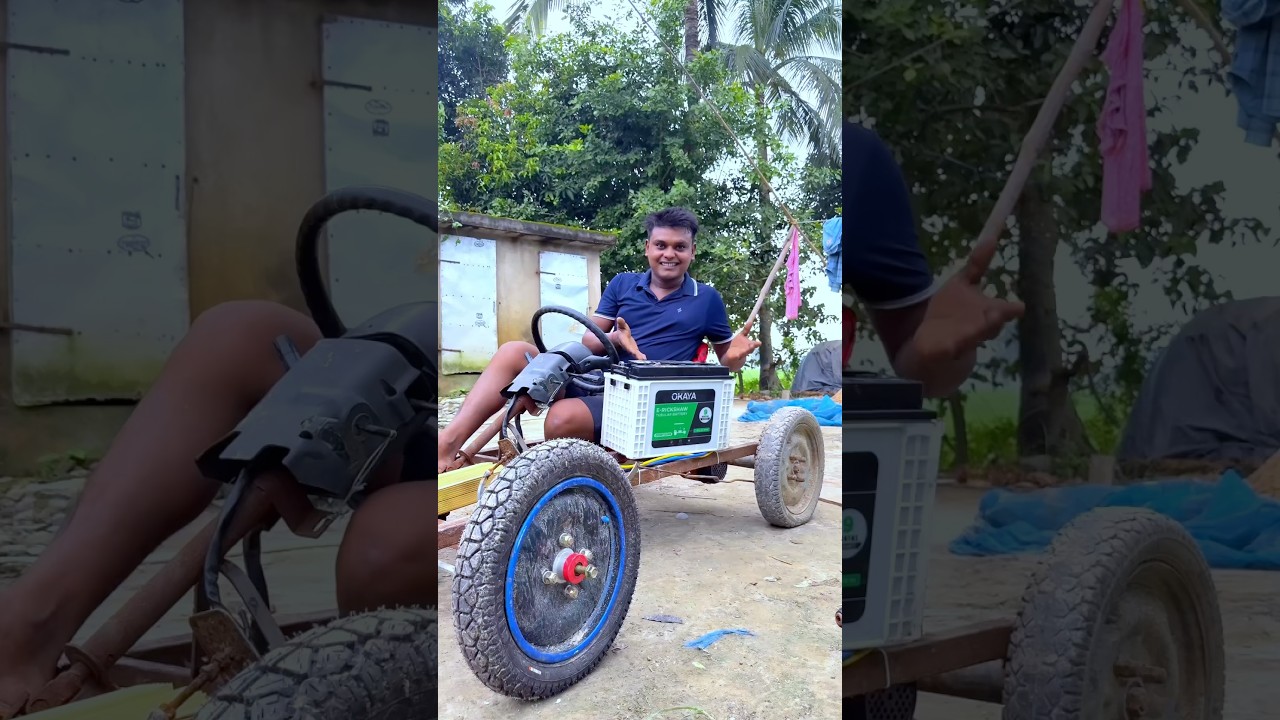 making homemade RC car+48volt motor #shots #project #experiment #sujanexperiment