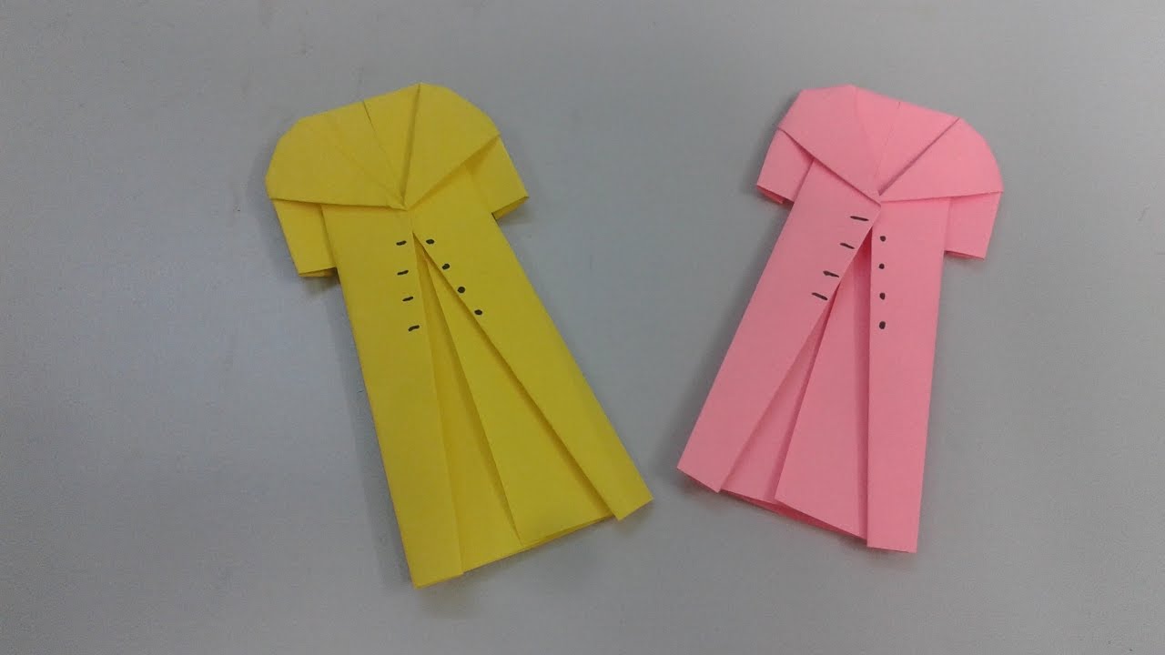 How to make a paper Coat - Origami