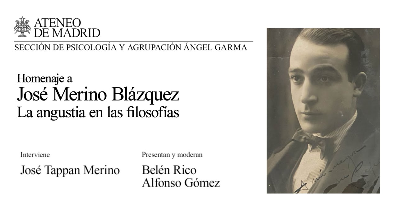 Homenaje a José Merino Blázquez. La angustia en las filosofías.