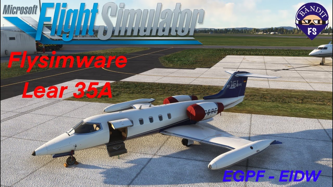 MSFS | FlysimWare LearJet 35A Early Access | EGPF (Glasgow) -EIDW (Dublin) | PMS GTN750 |