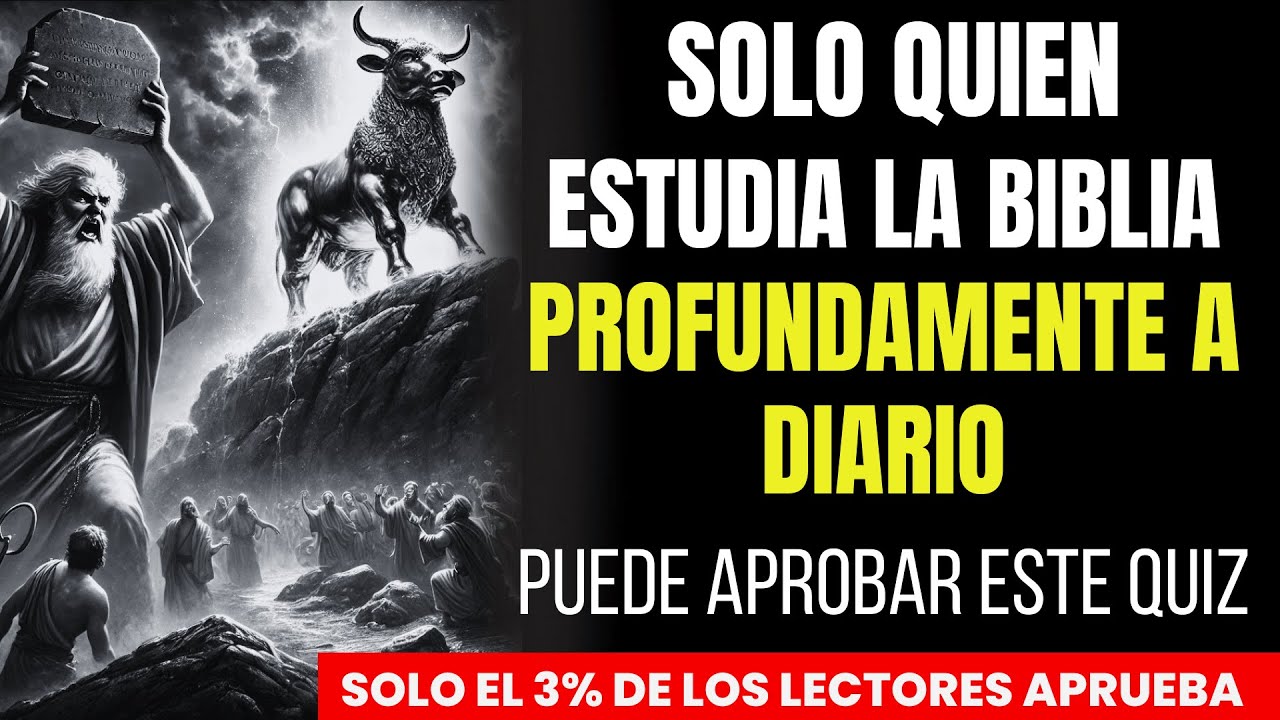 25 PREGUNTAS DE LA BIBLIA Que Solo el 3% Aprueba 😱 ¿Eres Verdadero Creyente? | Quiz Bíblico
