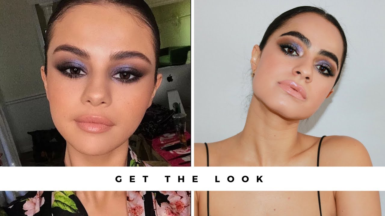 SELENA GOMEZ MAKEUP TUTORIAL | POP OF PURPLE